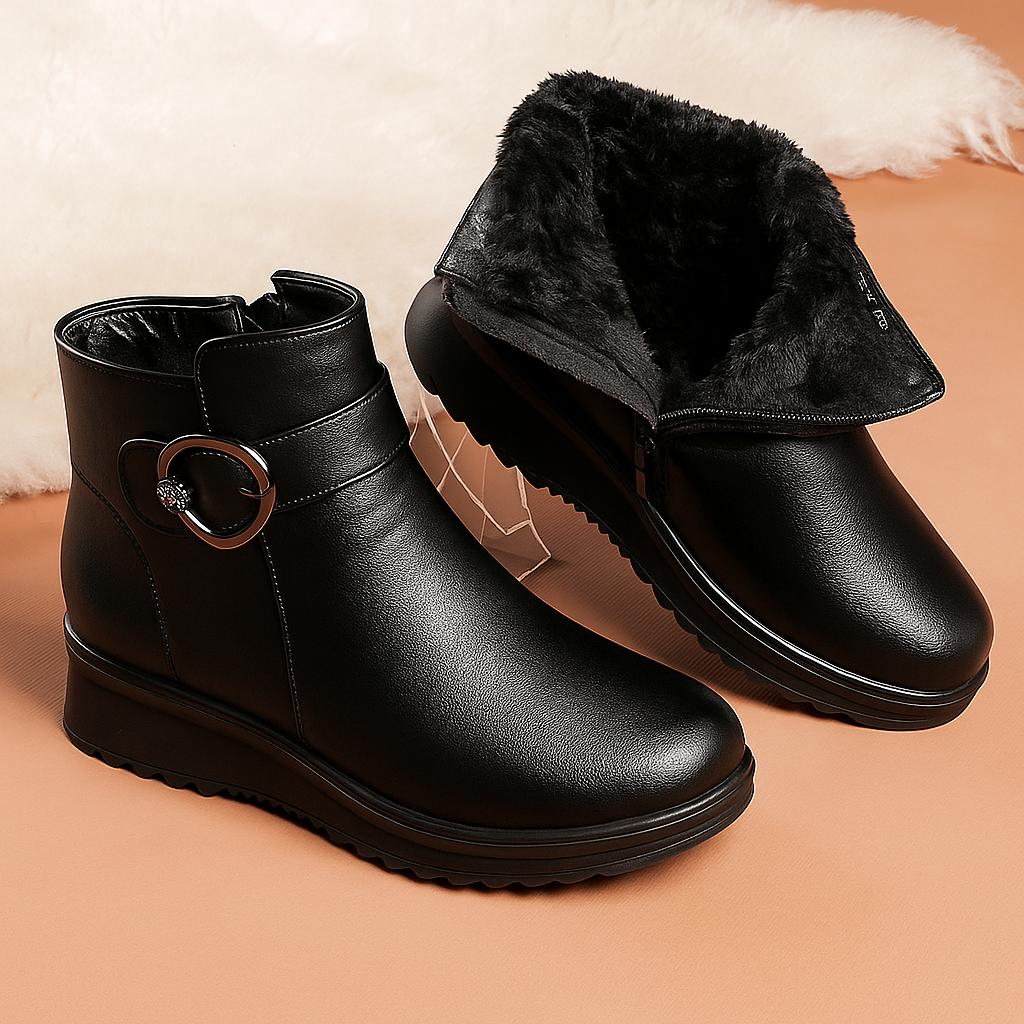 Bota Peluciada Feminina Cano Curto Alice