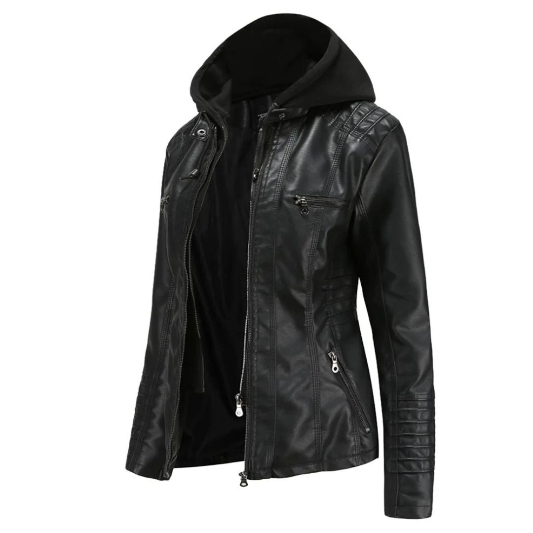 Jaqueta de Couro Feminina Joana