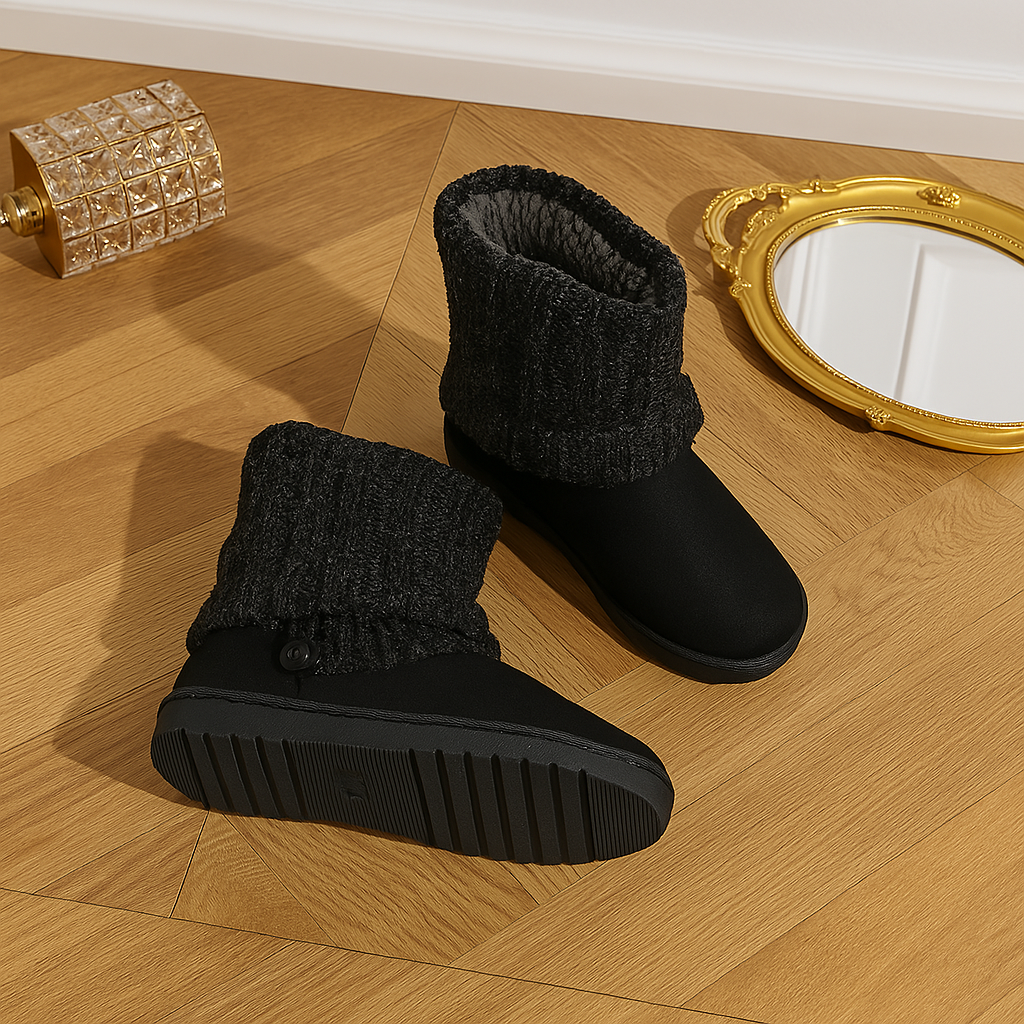 Bota Tricotada Feminina Cano Médio Esther