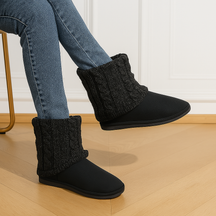 Bota Tricotada Feminina Cano Médio Esther